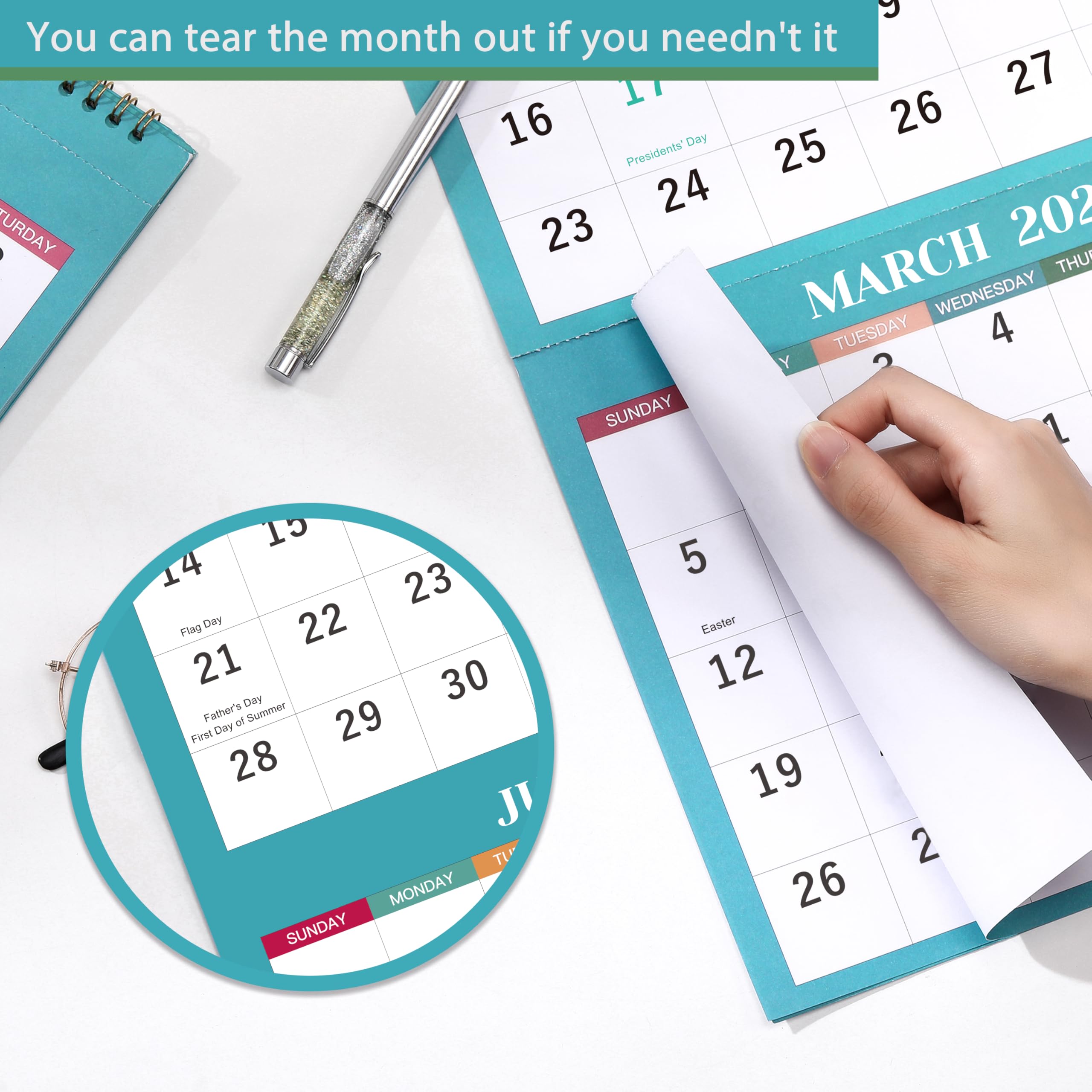 Amazon.com: 2026 Wall Calendar - 3 Month Wall Calendar 2026, Jan